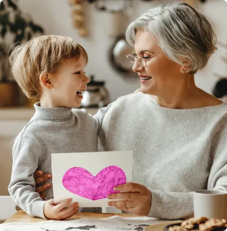 a grandmother and grandchild