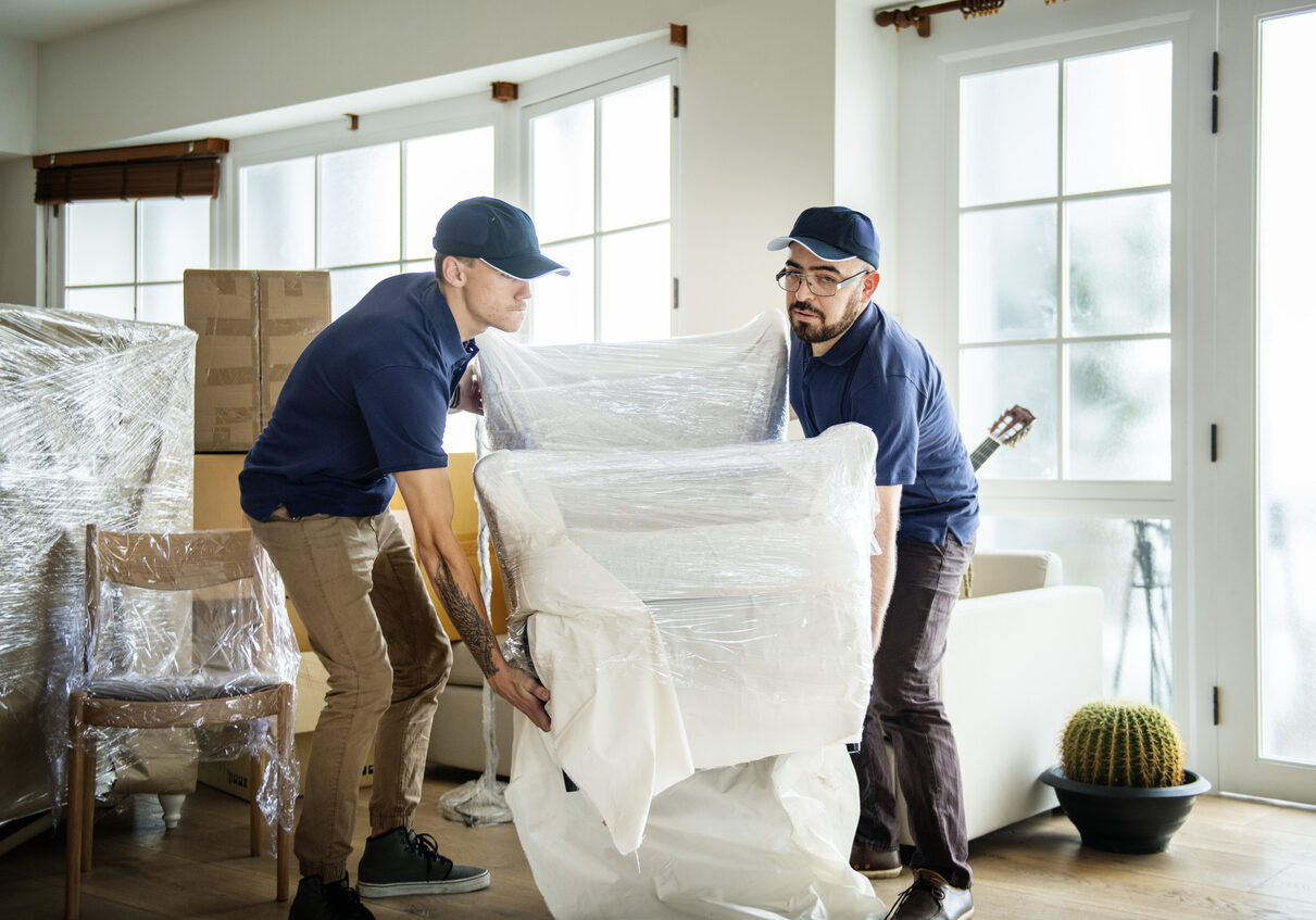 Furniture delivery service concept Furniture delivery service concept